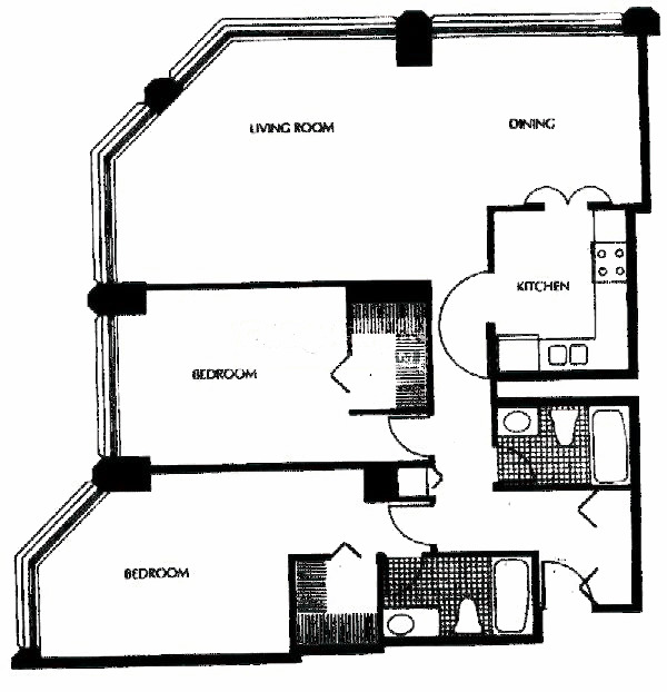 405 N Wabash Floorplan - 03, 04 Tier