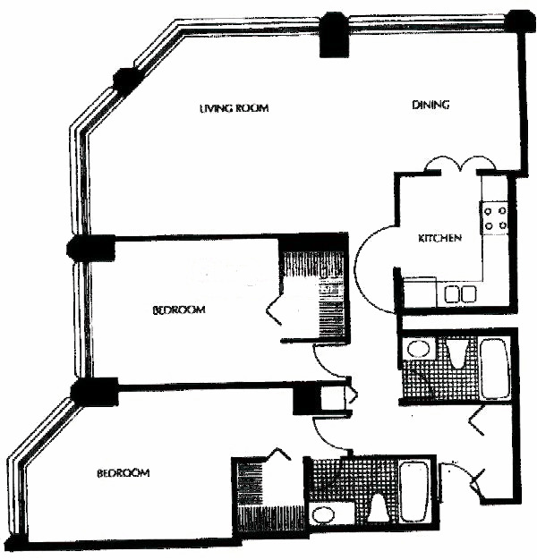 405 N Wabash Floorplan - 10 Tier*