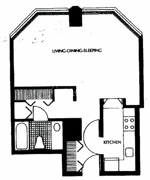405 N Wabash Floorplan - 12 Tier*