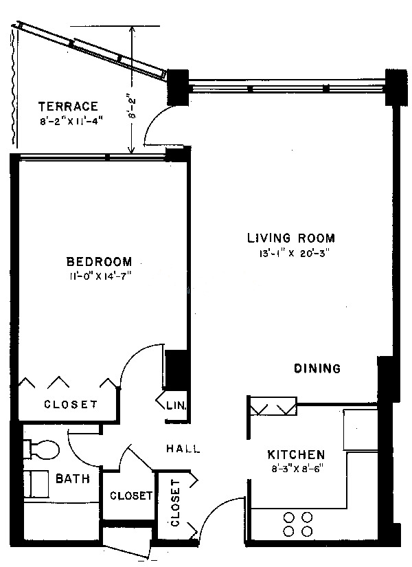 555 W Cornelia Ave Floorplan - 02, 04, 08, 10 & 12 Tiers