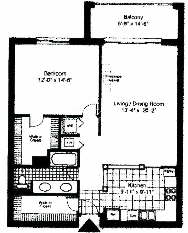 55 W Delaware Floorplan - Astor*
