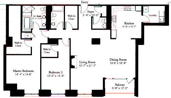 840 N Lake Shore Drive Floorplan - A Tier*