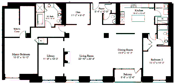 840 N Lake Shore Drive Floorplan - C Tier*