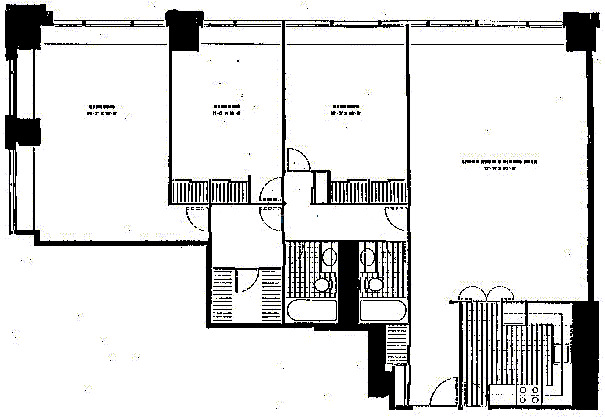 175 E Delaware Floorplan - Three Bedroom*