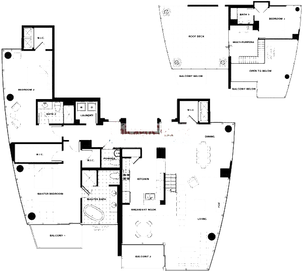 110 W Superior Floorplan - 2701 Duplex Tier