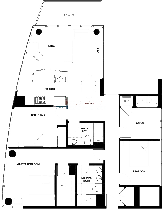 110 W Superior Floorplan - 02 Penthouse Tier*