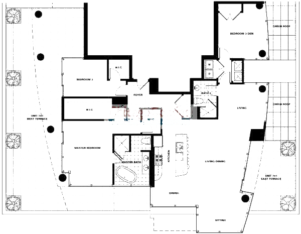 110 W Superior Floorplan - 701 Tier