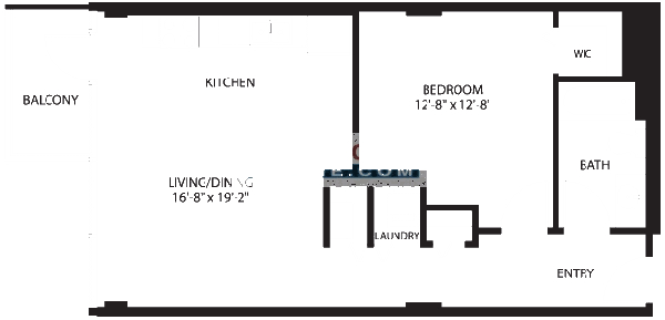 2138 S Indiana Floorplan - 202-702 Loft Tier