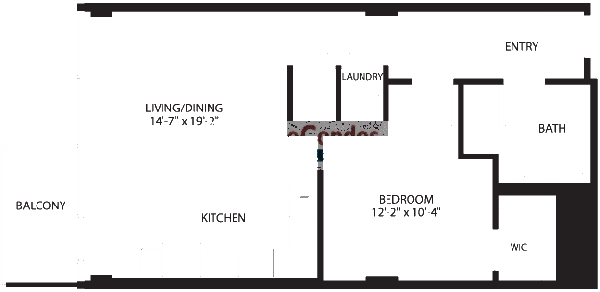 2138 S Indiana Floorplan - 203-703 Loft Tier