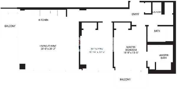 2138 S Indiana Floorplan - 406-706 Loft Tier