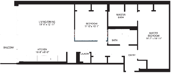 2138 S Indiana Floorplan - 701 Loft Tier