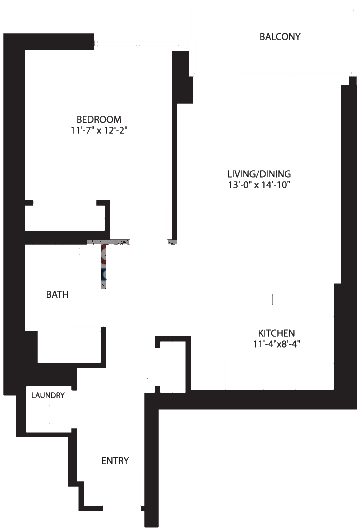 2138 S Indiana Floorplan - 709-3109 Tower Tier
