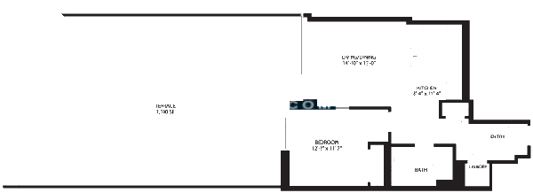 2138 S Indiana Floorplan - 608 Tower Tier