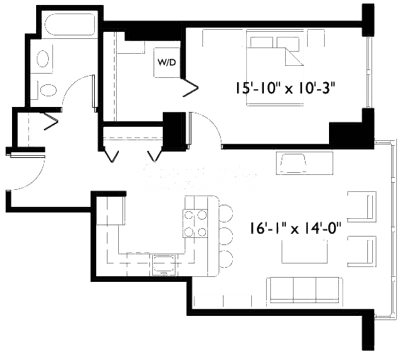 2 E Erie Floorplan - 1201-3901 Tier*