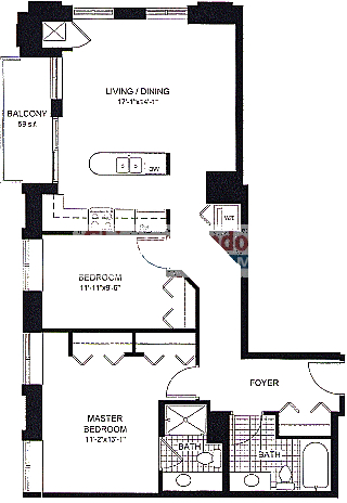 451 W Huron Floorplan - 01 Tier*