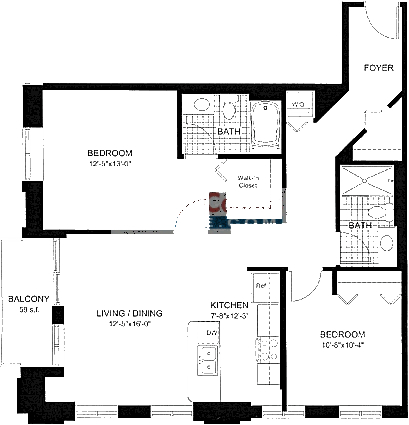 451 W Huron Floorplan - 12 Tier*