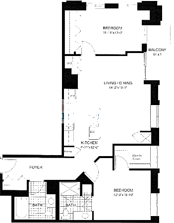 451 W Huron Floorplan - 507 Tier*