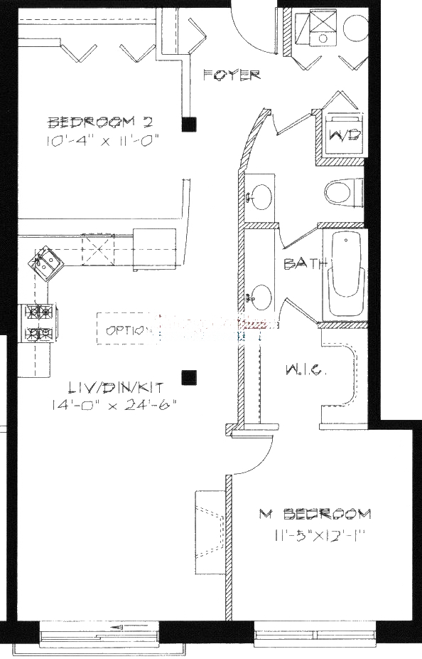 1740 N Maplewood Ave Floorplan - 103, 203 Tier*
