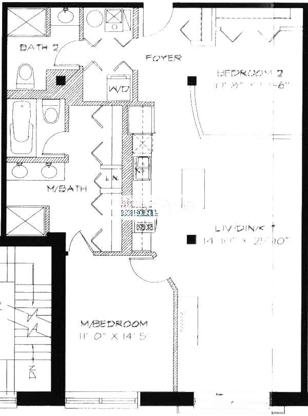 1740 N Maplewood Ave Floorplan - 106, 206 Tier*