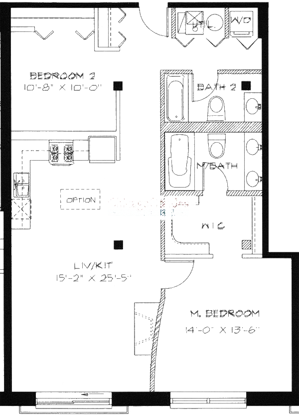 1740 N Maplewood Ave Floorplan - 108, 208 Tier