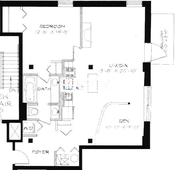 1740 N Maplewood Ave Floorplan - 212, 312, 412 Tier*