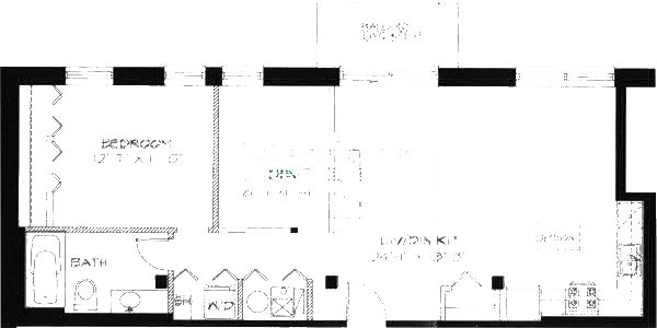 1740 N Maplewood Ave Floorplan - 215, 315, 415 Tier*