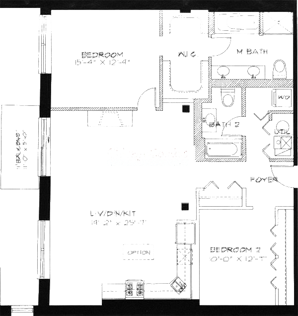 1740 N Maplewood Ave Floorplan - 218, 318, 418 Tier*