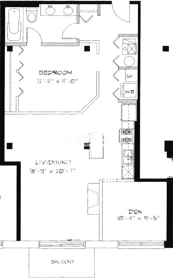 1740 N Maplewood Ave Floorplan - 302, 402 Tier*