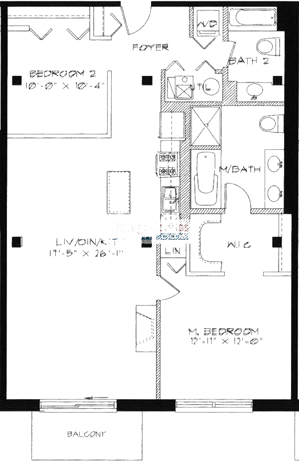 1740 N Maplewood Ave Floorplan - 304, 404 Tier