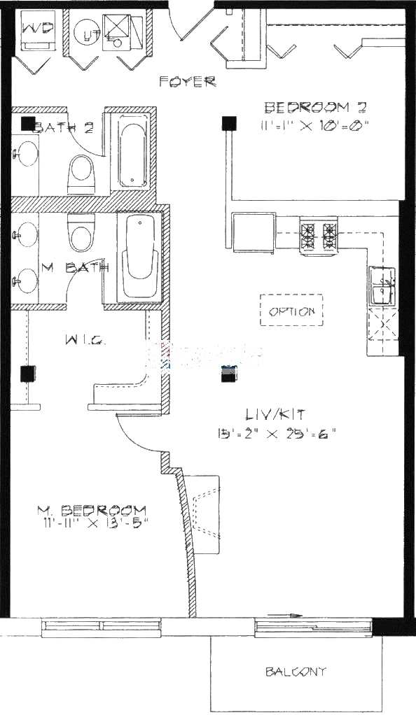 1740 N Maplewood Ave Floorplan - 305, 405 Tier*