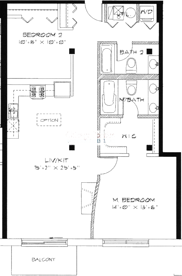 1740 N Maplewood Ave Floorplan - 308, 408 Tier*