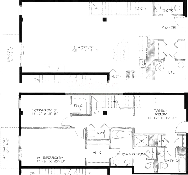 1740 N Maplewood Ave Floorplan - 319 Duplex Tier