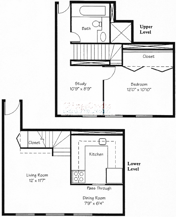 711 W Gordon Ter Floorplan - 1BR Tier