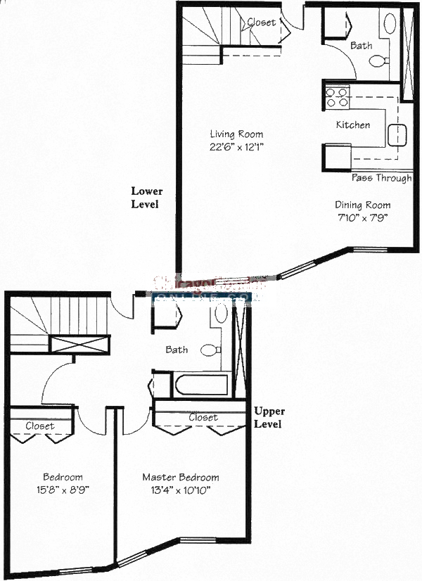 711 W Gordon Ter Floorplan - 2BR Tier