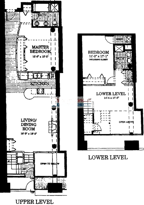 728 W Jackson Floorplan - 101 Duplex Tier*