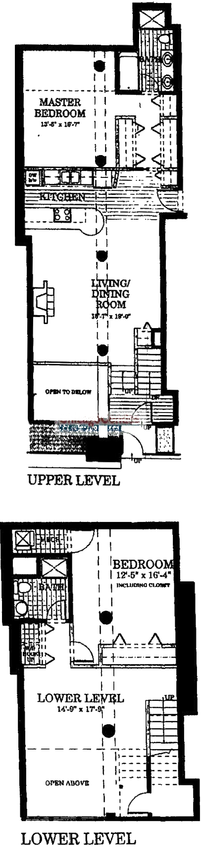 728 W Jackson Floorplan - 104 Duplex Tier*