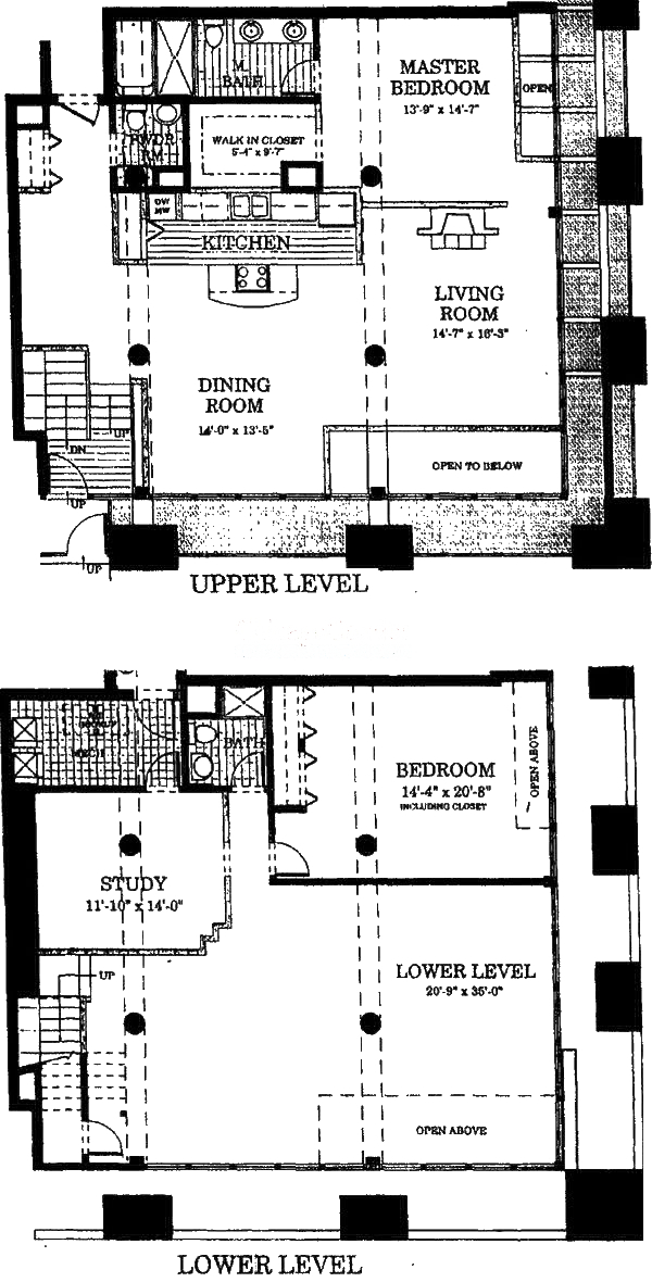 728 W Jackson Floorplan - 105 Duplex Tier*