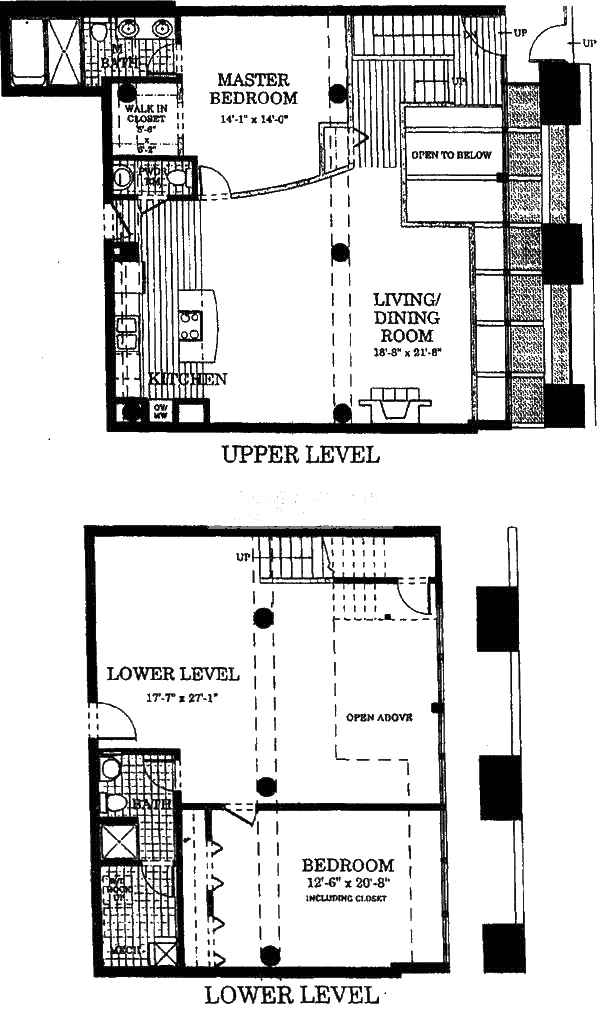728 W Jackson Floorplan - 106 Duplex Tier*