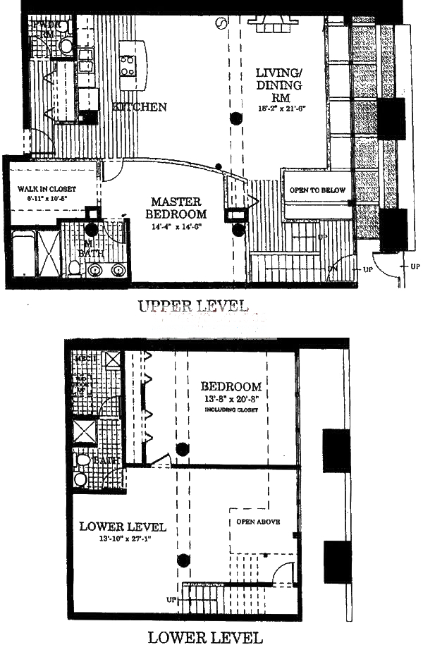 728 W Jackson Floorplan - 107 Duplex Tier*