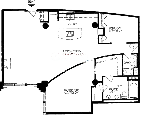728 W Jackson Floorplan - 12 Tier