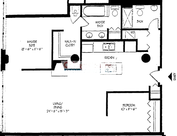 728 W Jackson Floorplan - 13 Tier*
