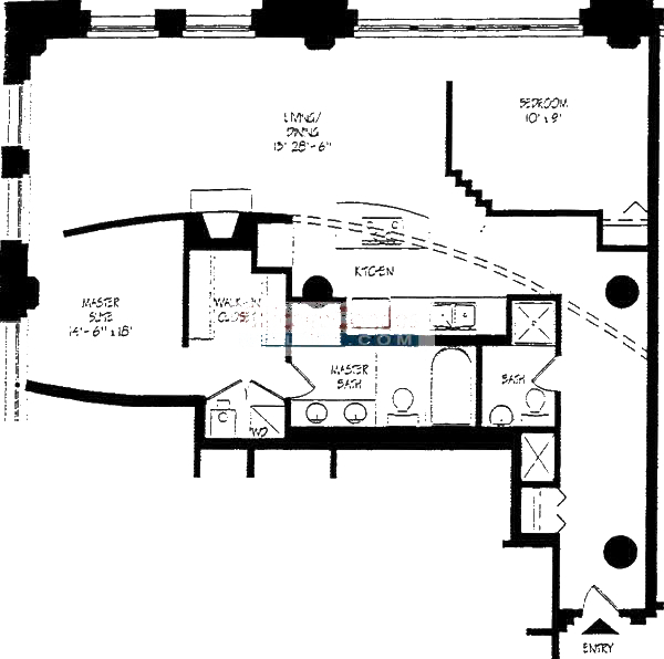 728 W Jackson Floorplan - 14 Tier*
