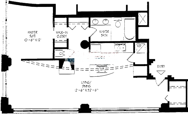 728 W Jackson Floorplan - 15 Tier*