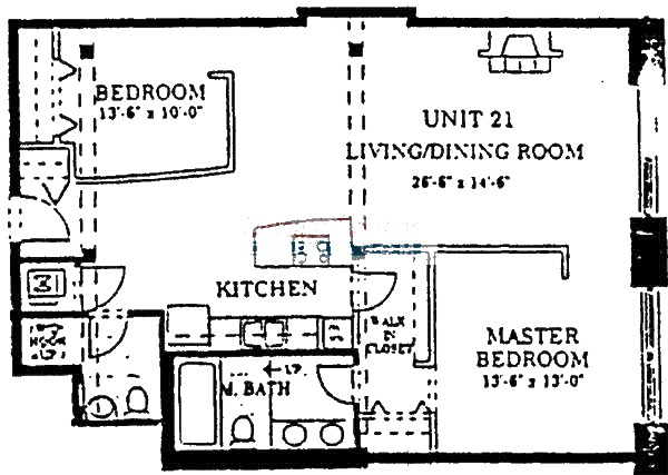 728 W Jackson Floorplan - 21 Tier*