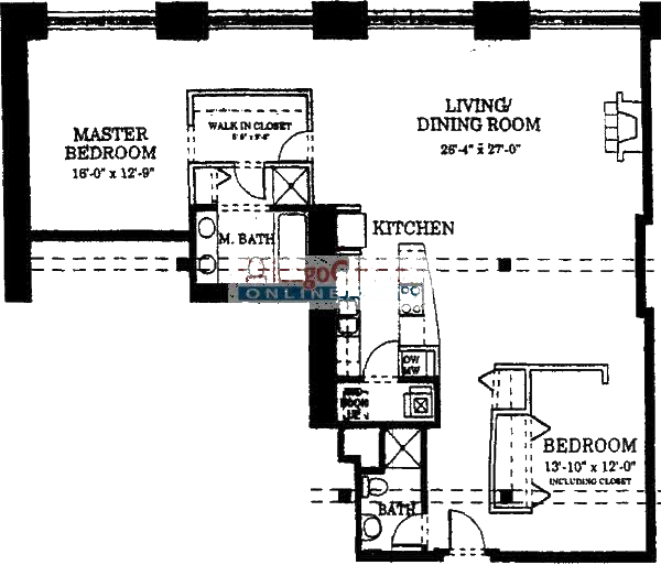 728 W Jackson Floorplan - 22 Tier