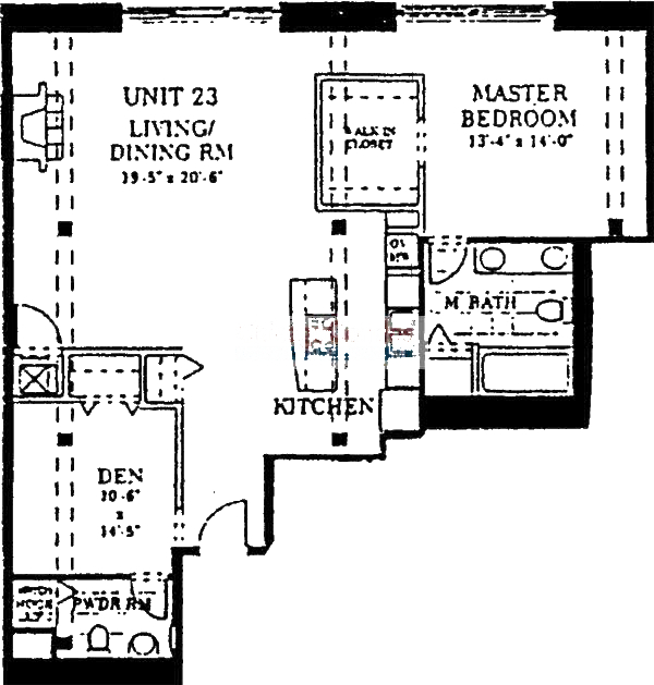 728 W Jackson Floorplan - 23 Tier