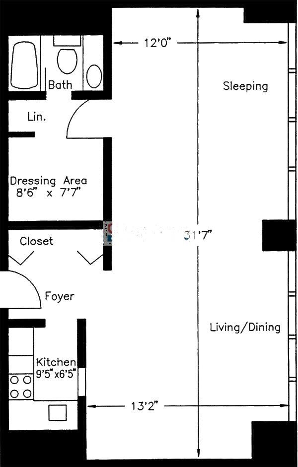 1749 N Wells Floorplan - 20 Warehouse Tier*