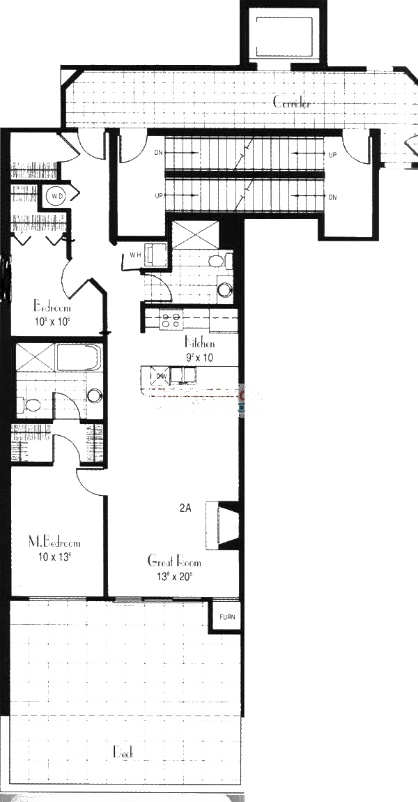 845 W Monroe Floorplan - 2A Tier*