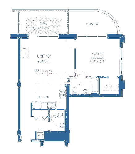 775 W Jackson Floorplan - 101 Tier*