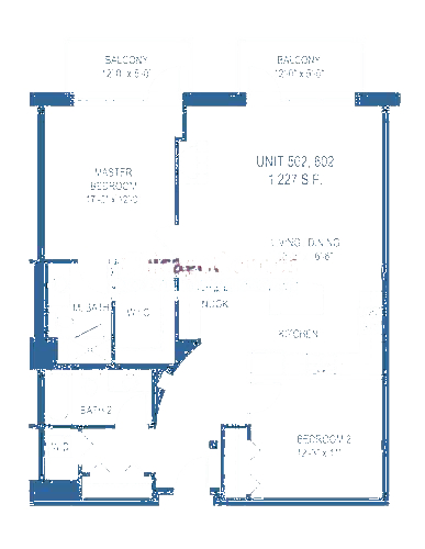 775 W Jackson Floorplan - 502, 602 Tier*